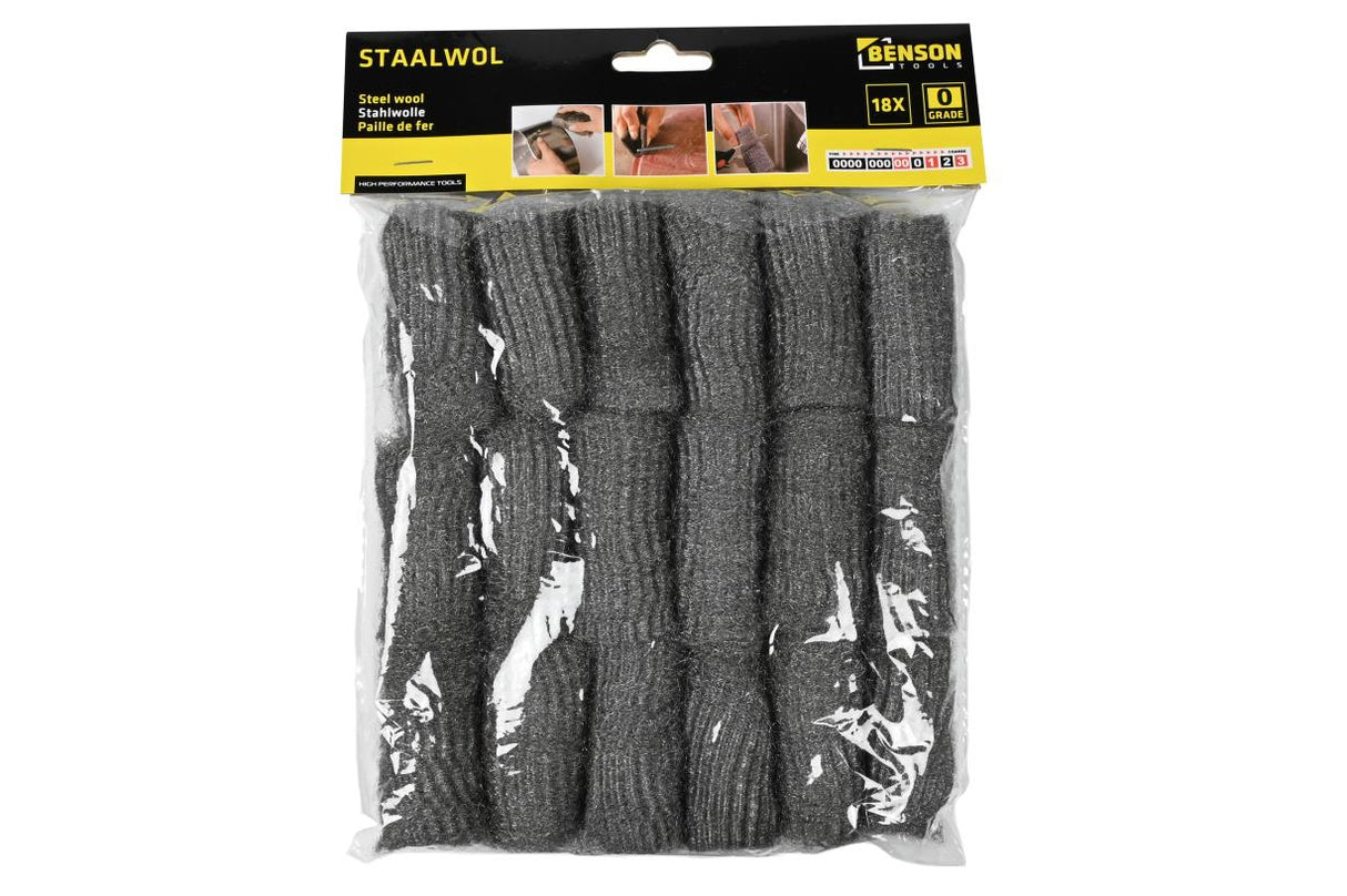 Paille de fer mi-fine 0 18 pcs