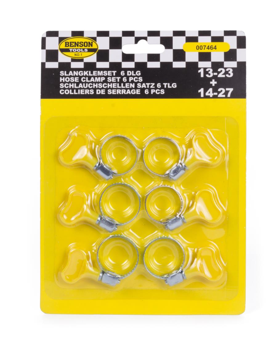 Schlauchschellen-Set 6-tlg 13-23 + 14-27