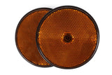 Reflector round orange 85 mm 2 pcs E4