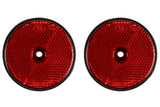 Reflector round red 60 mm 2 pcs E4
