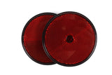 Reflektor rund rot 85 mm 2-tlg E4