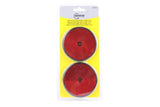 Reflektor rund rot 85 mm 2-tlg E4