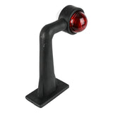 Feu latéral gomme rectangle 185 mm rouge/blanc e-mark