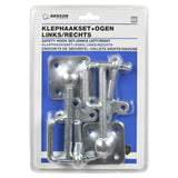 Safety hook set + rings left/right 4 pcs