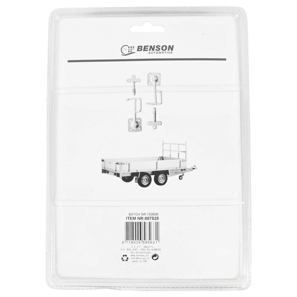 Safety hook set + rings left/right 4 pcs