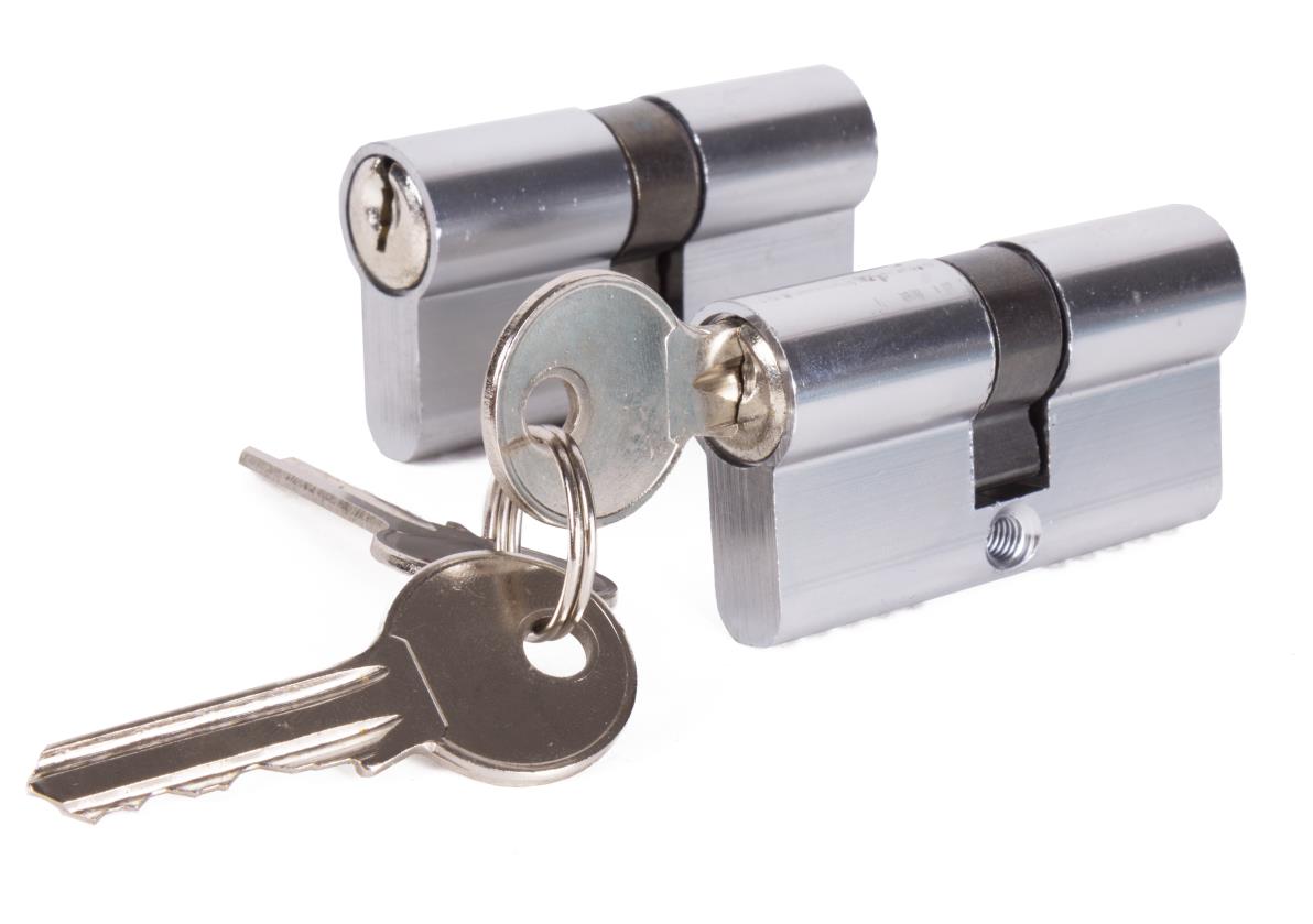 Euro profile cylinder 60 mm 2 pcs keyed alike