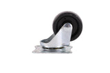 Zwenkwiel set 50 mm zwart 4 dlg