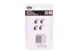 Zwenkwiel set 50 mm zwart 4 dlg