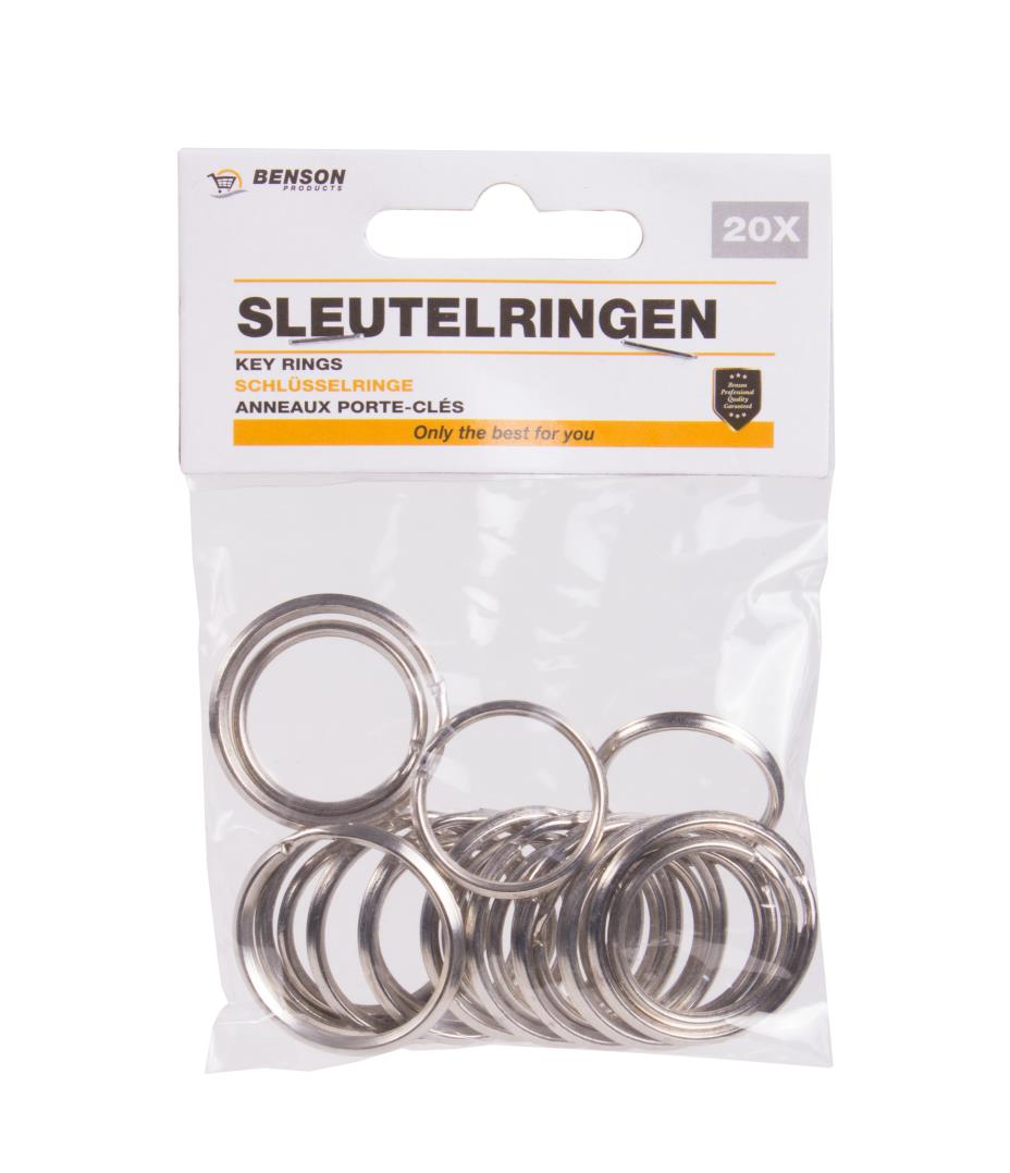 Schlüsselringe 20-tlg Metall