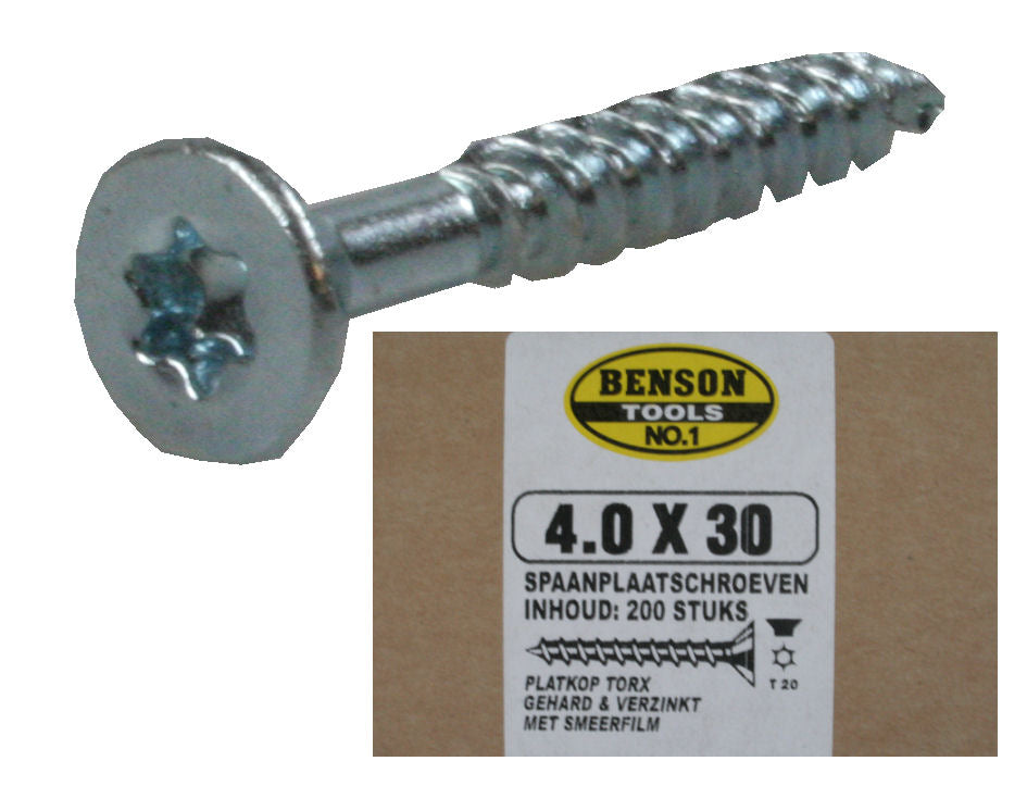 Vis aggloméré torx TX-20 4,0 x 30 mm