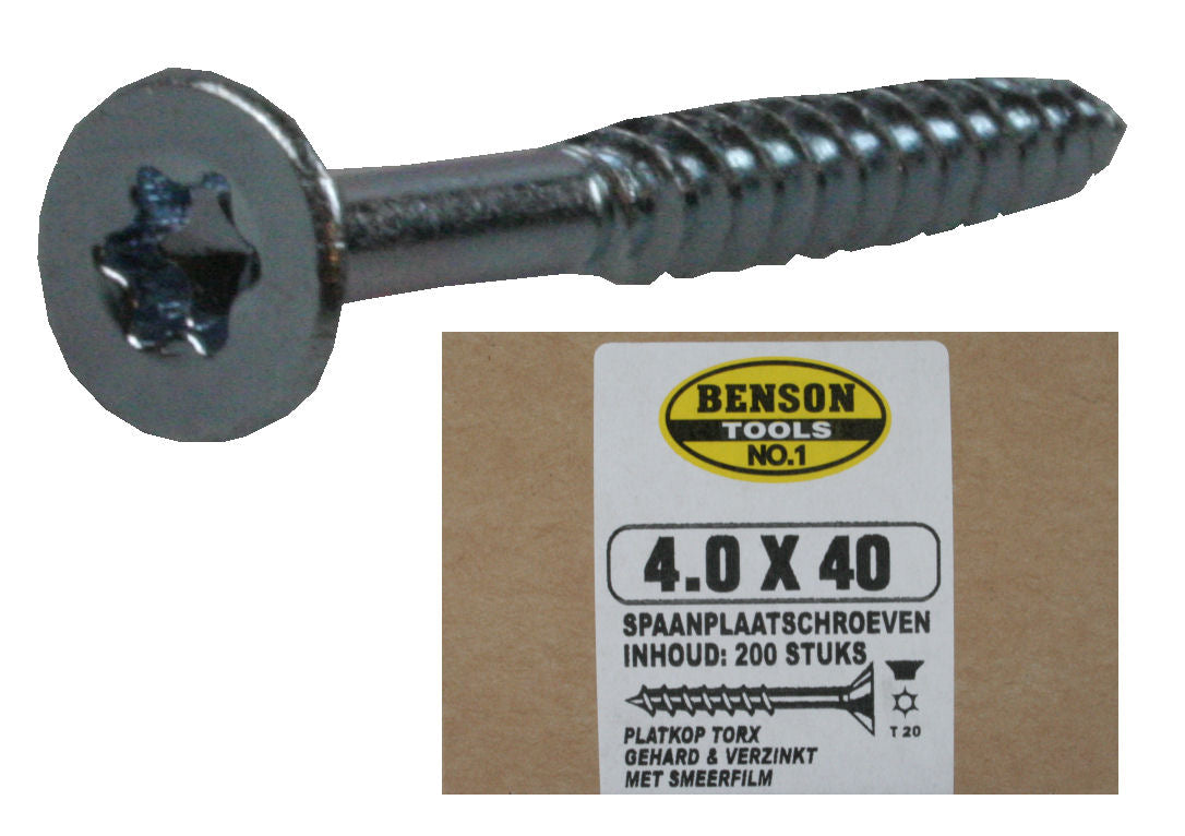 Spanplattenschraube Torx TX-20 für Beschlag 4,0 x 40 mm