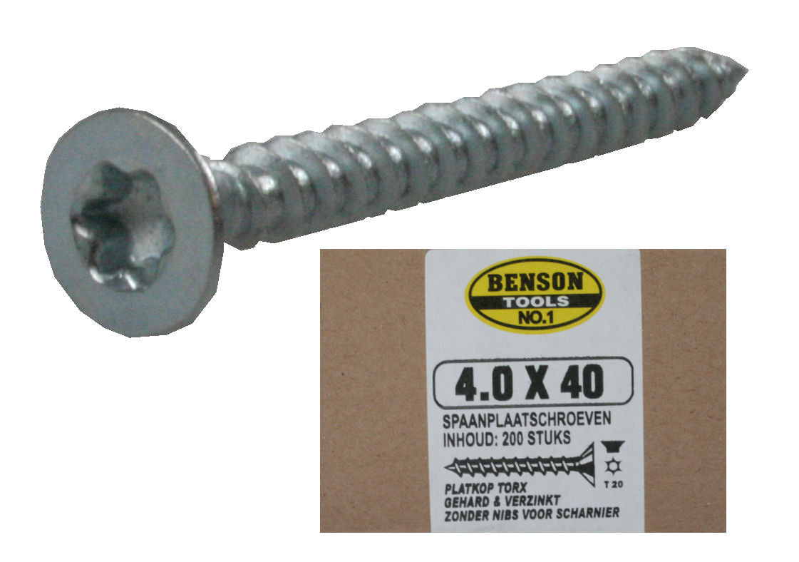 Deltafix Vis aggloméré torx TX-20 4,0 x 40 mm 4,0 x 40 mm