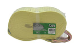 Bande de sangle arrimage + crochet 8.5 m 5 ton