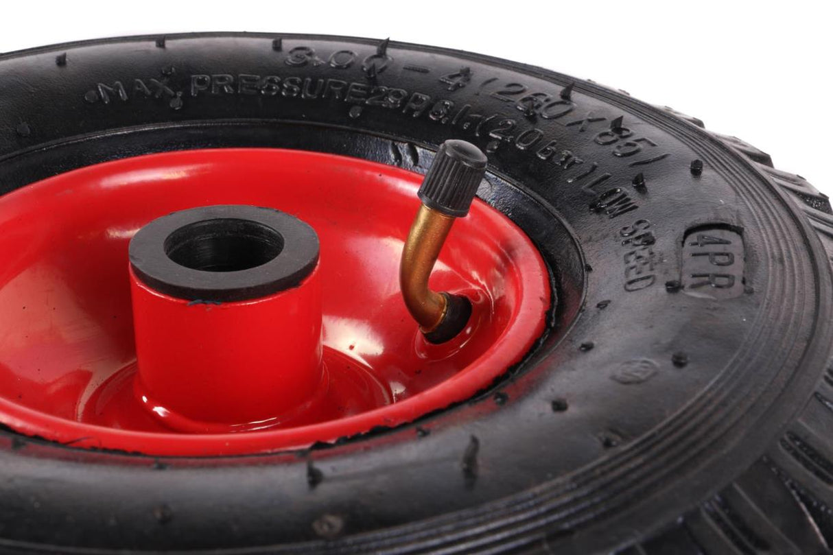 Wheel + tyre small 3.00-4" steel rim