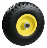 Roue + pneu petite taille 3,00-4" PU jante acier