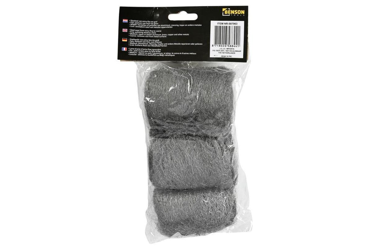 Ensemble paille de fer 3 pcs