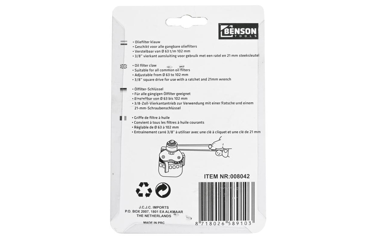 Ölfilter-Schlüssel 63-102 mm