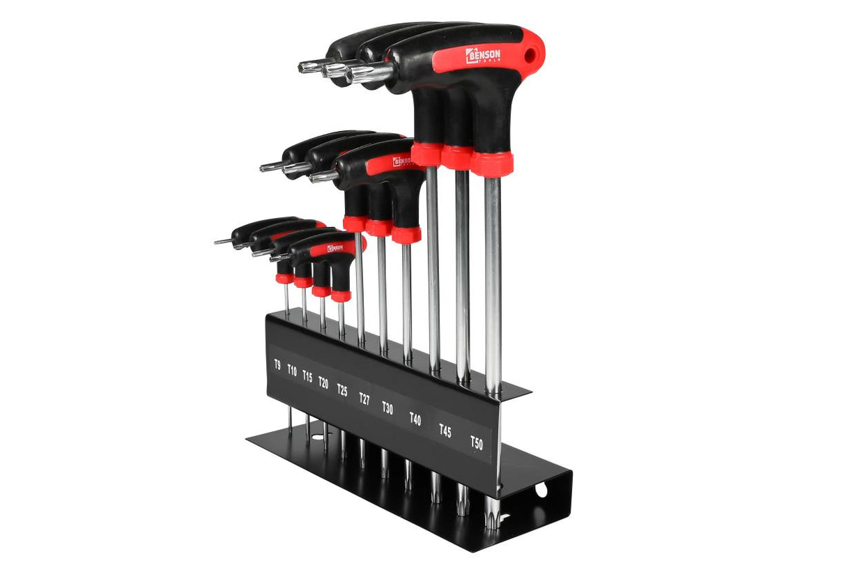 Torx wrench set t-handle 10 pcs with standard