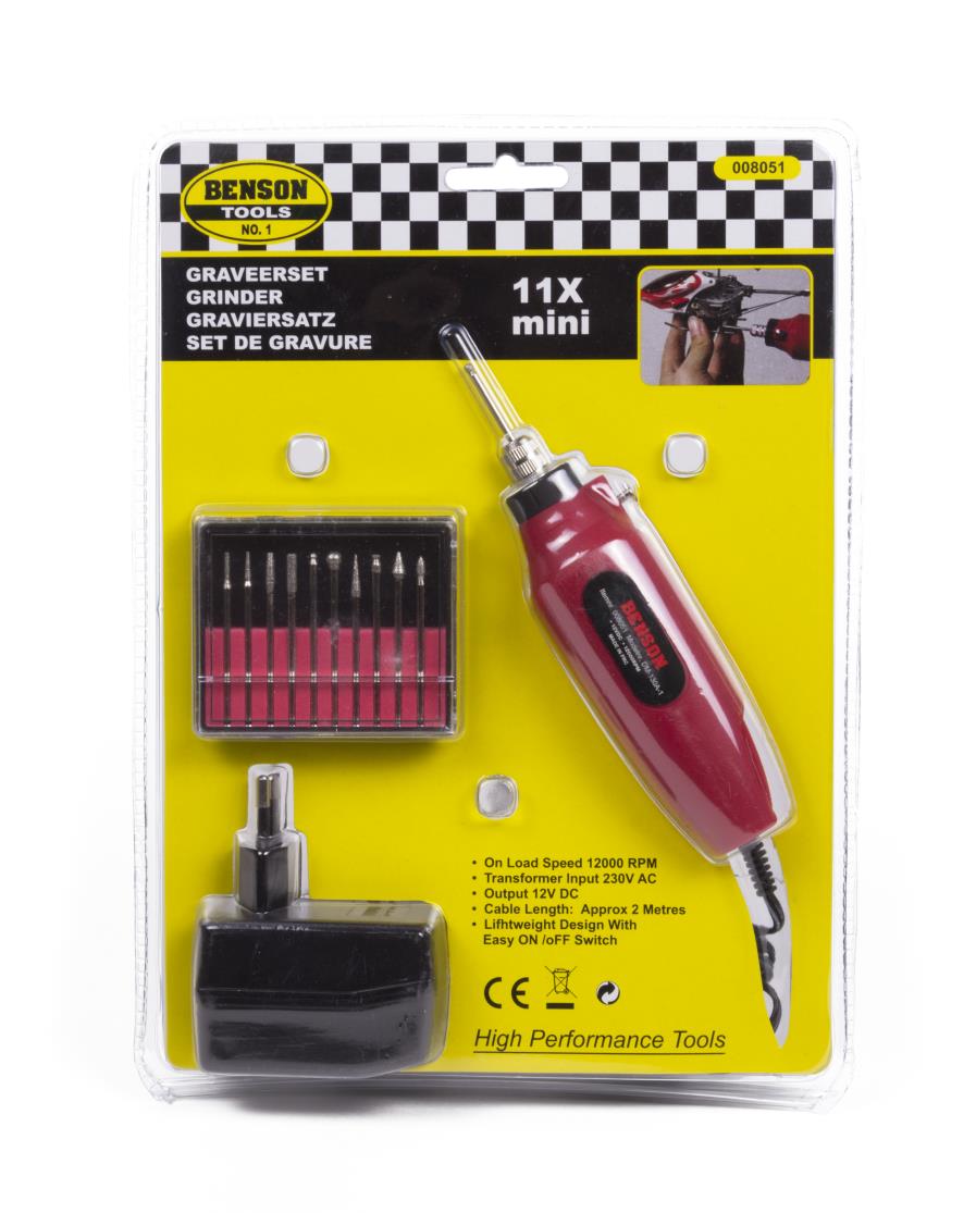 Engraving set 11 pcs mini