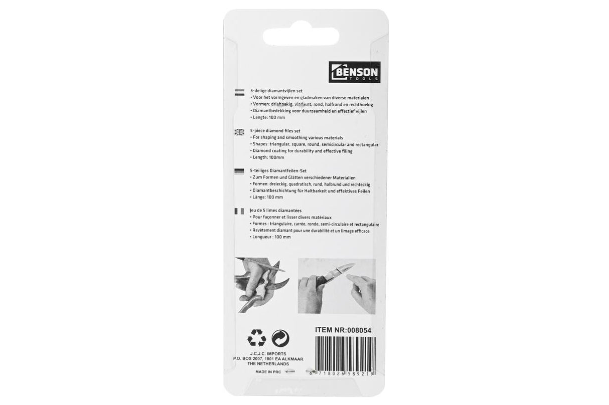 Jeu de limes diamant 5 pcs micro