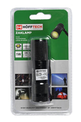 Zaklamp 1W COB zwart