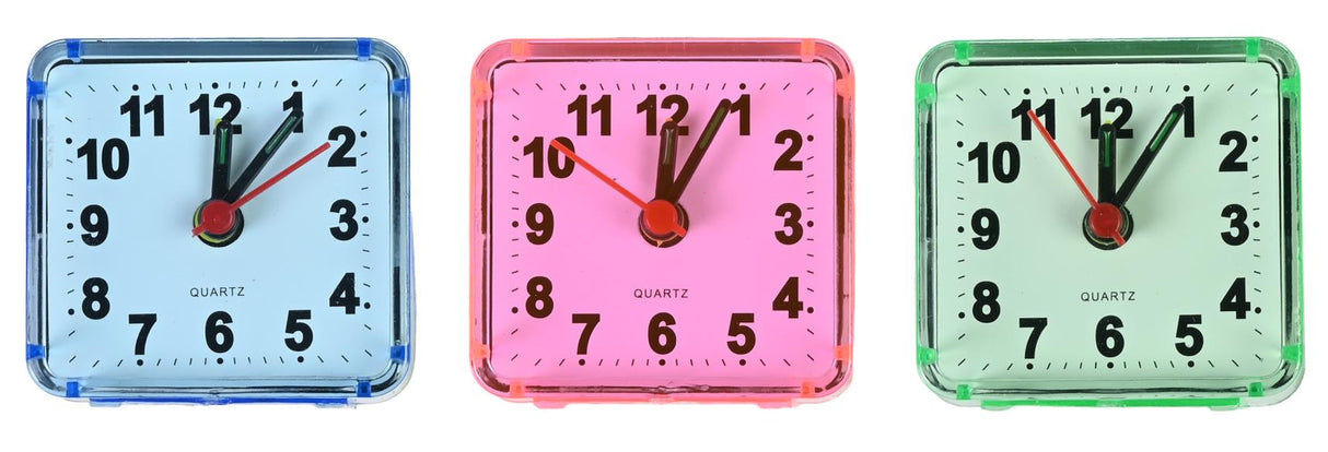 Travel alarm clock small mix