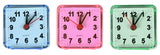 Travel alarm clock small mix