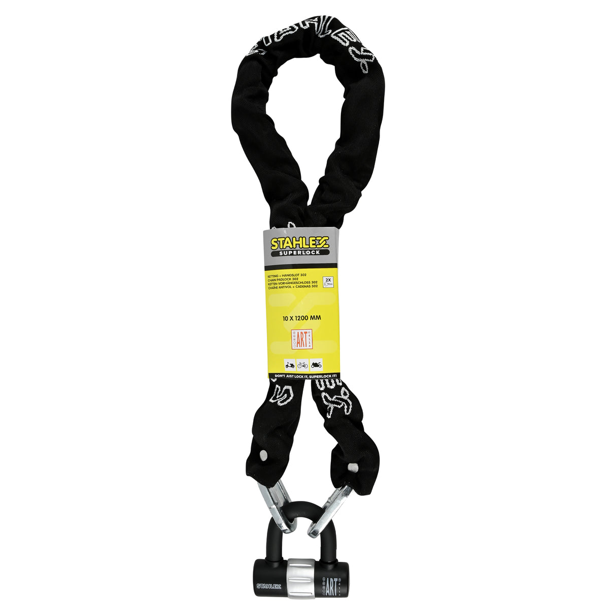 Chain padlock 302 ART*** 10 x 1200 mm 