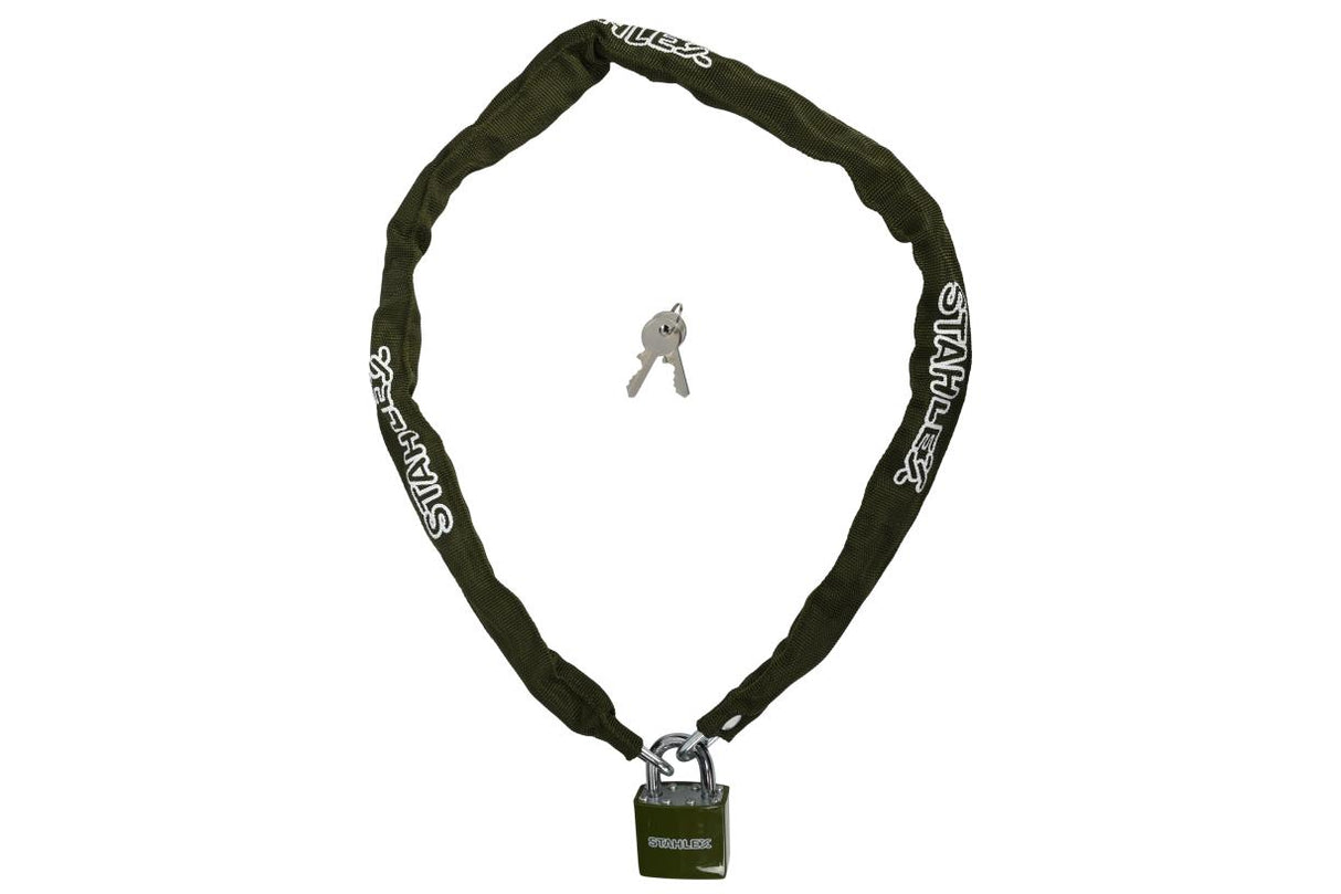 Chain + padlock Rocksolid 5 x 1000 mm mix
