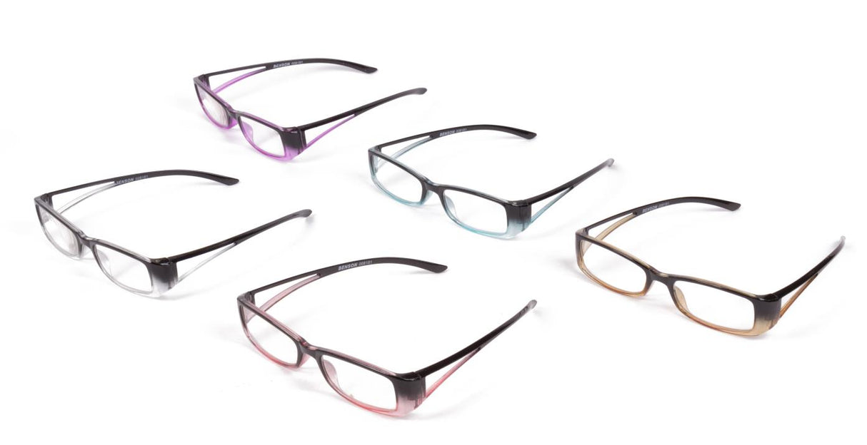 Lesebrille Panama + transparantes Etui Mix Display