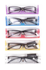 Lesebrille Panama + transparantes Etui Mix Display