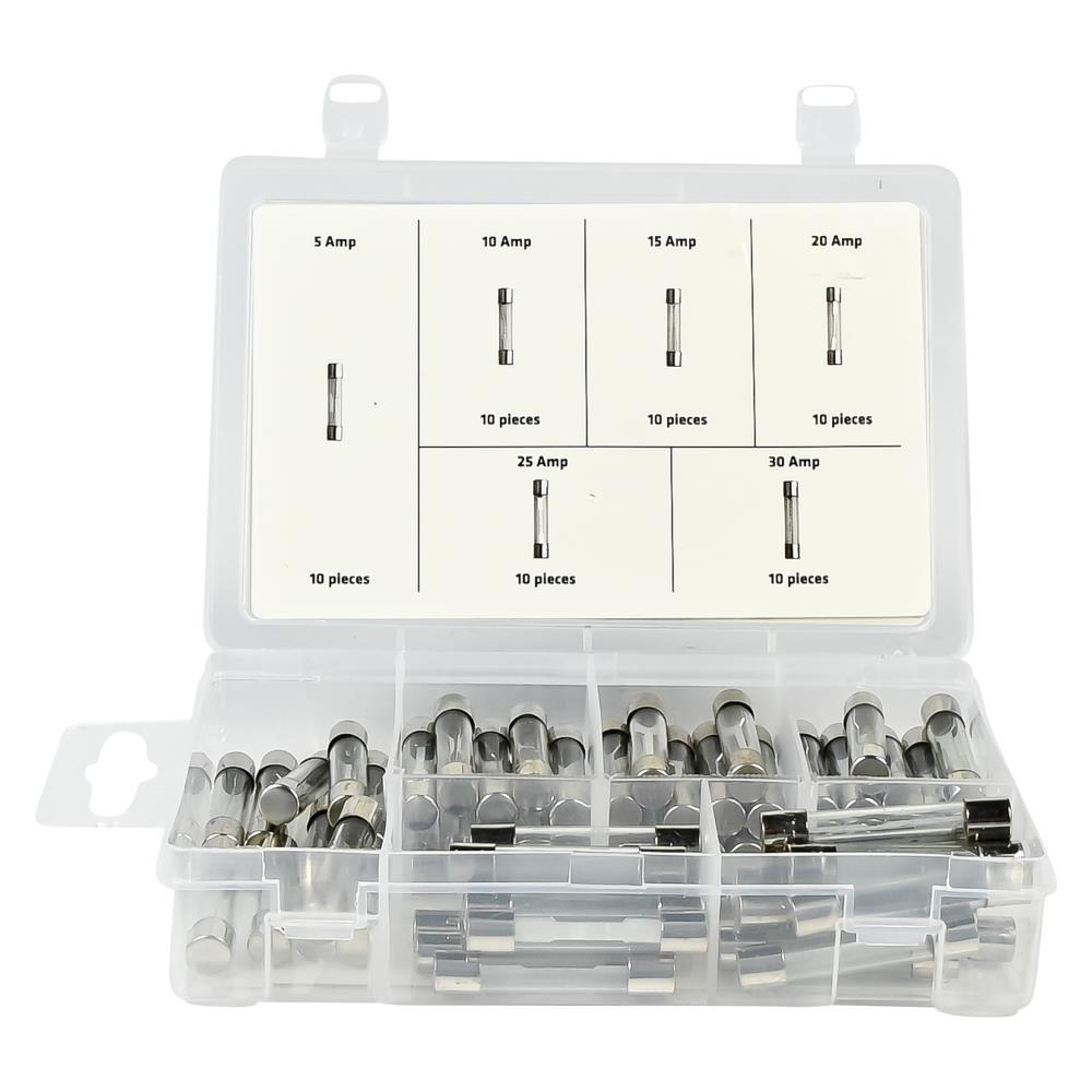 Jeu de fusibles verre 60 pcs