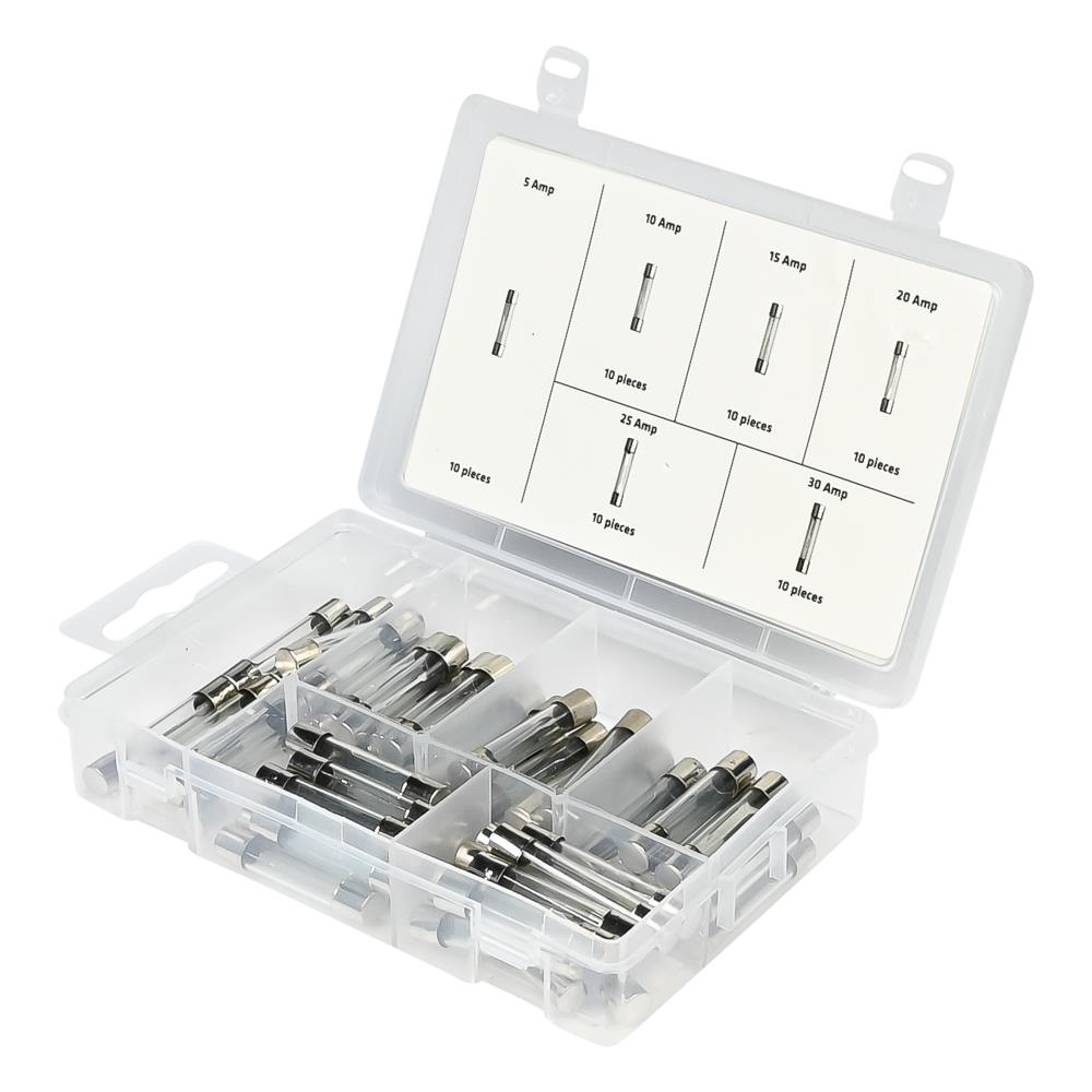 Jeu de fusibles verre 60 pcs