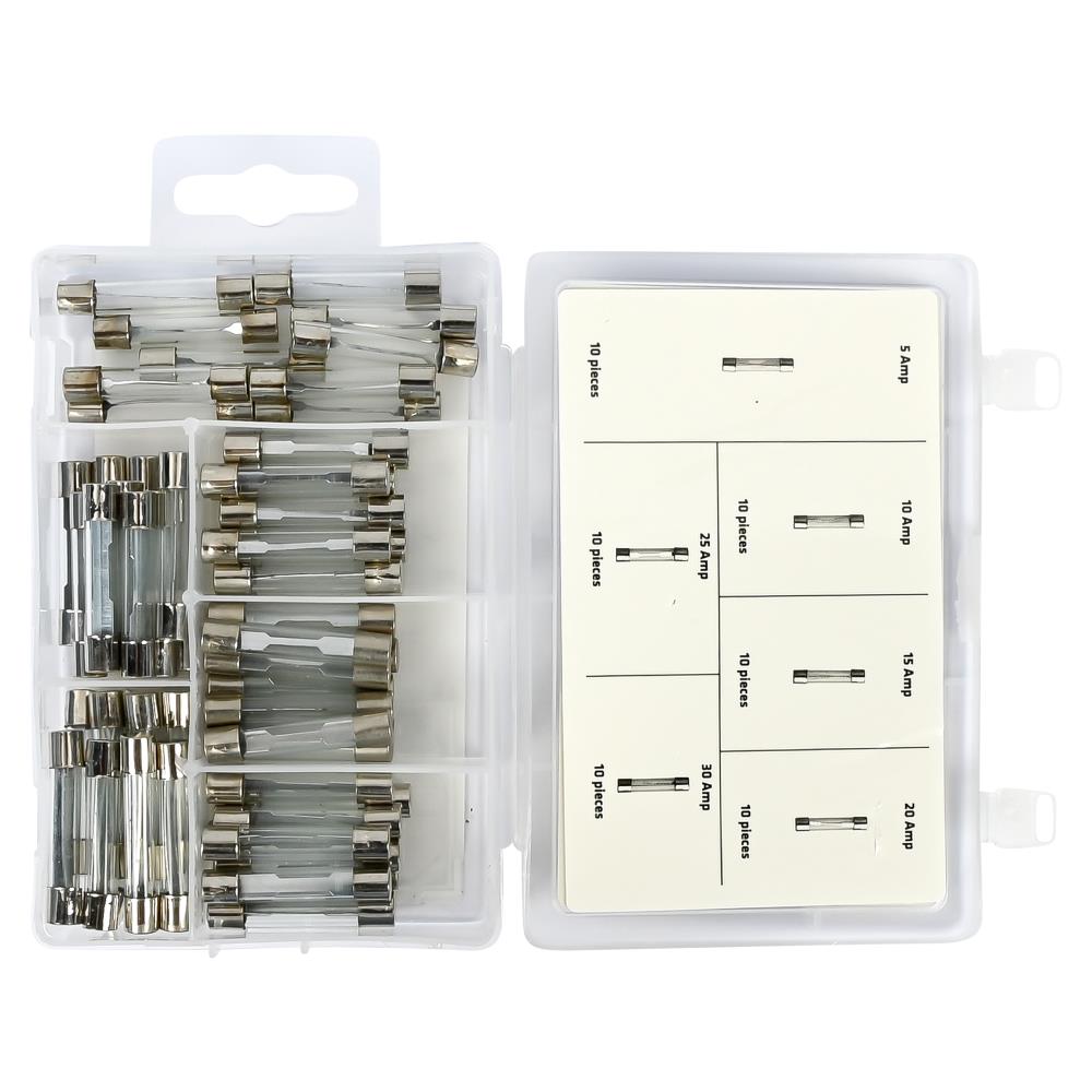 Jeu de fusibles verre 60 pcs