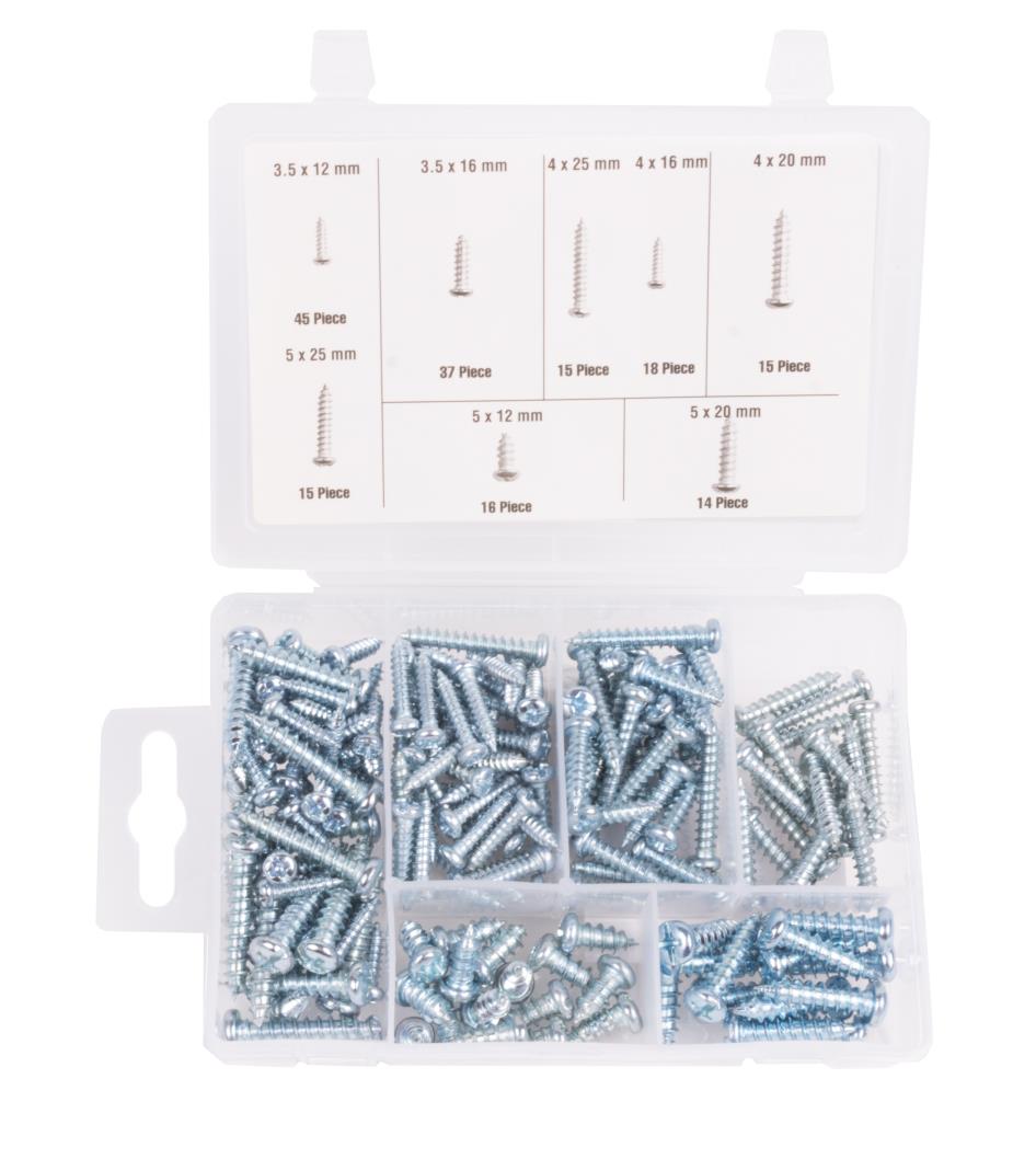 Blechschrauben-Set 175-tlg