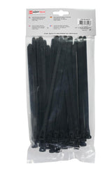 Cable ties detachable 7.6 x 200 mm 50 pcs black