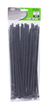 Cable ties detachable 7.6 x 300 mm 50 pcs black