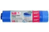 Sac poubelle 35 ltr + lien coulissant 15 pcs