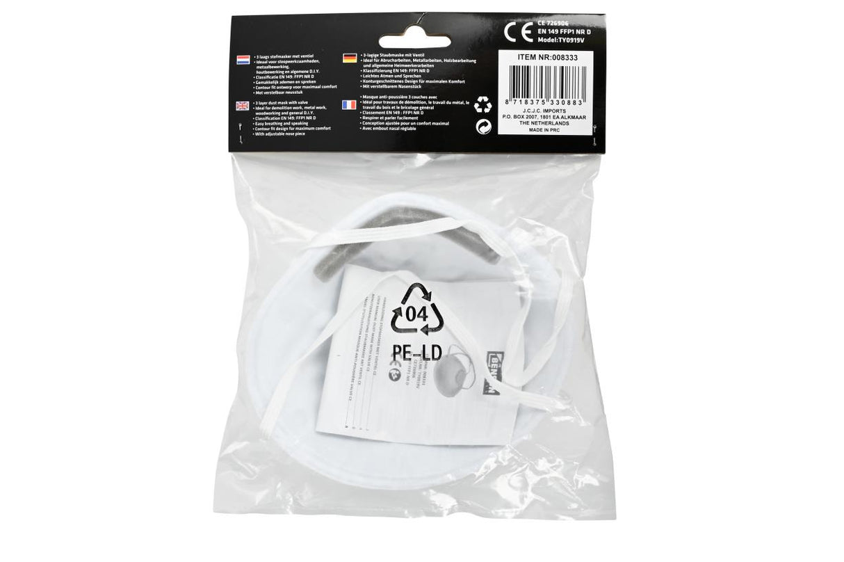 Stofmasker met ventiel CE