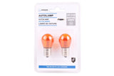 Car light 12V 21W 2x bau 15 s amber