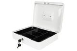Cash box metal white 300 x 240 x 90 mm