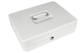 Cash box metal white 300 x 240 x 90 mm