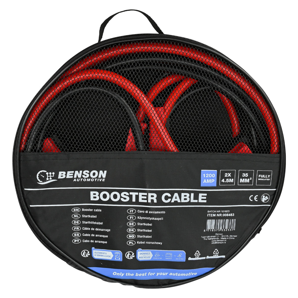Booster cable 1200A 35 qmm 4.5 m