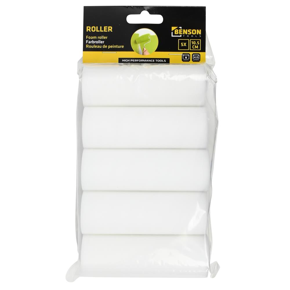 Rouleau de peinture en mousse 10 cm 5 pcs