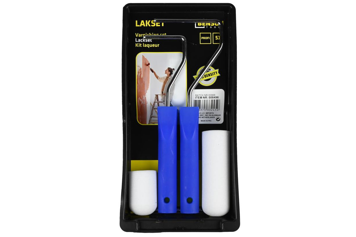 Varnishing set 5 pcs 5 + 10 cm extra / profi