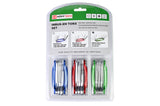 Hex key- and torx wrench set 3 x 8 pcs