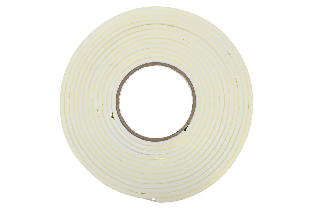 Weatherstrip foam 9 x 5 mm 5.5 mtr white