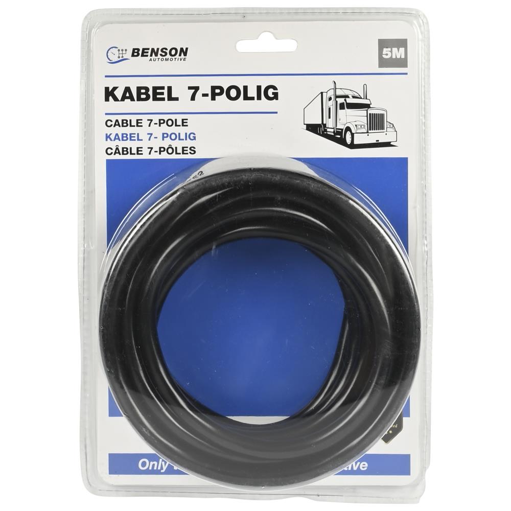 Kabel 7 polig 5 mtr