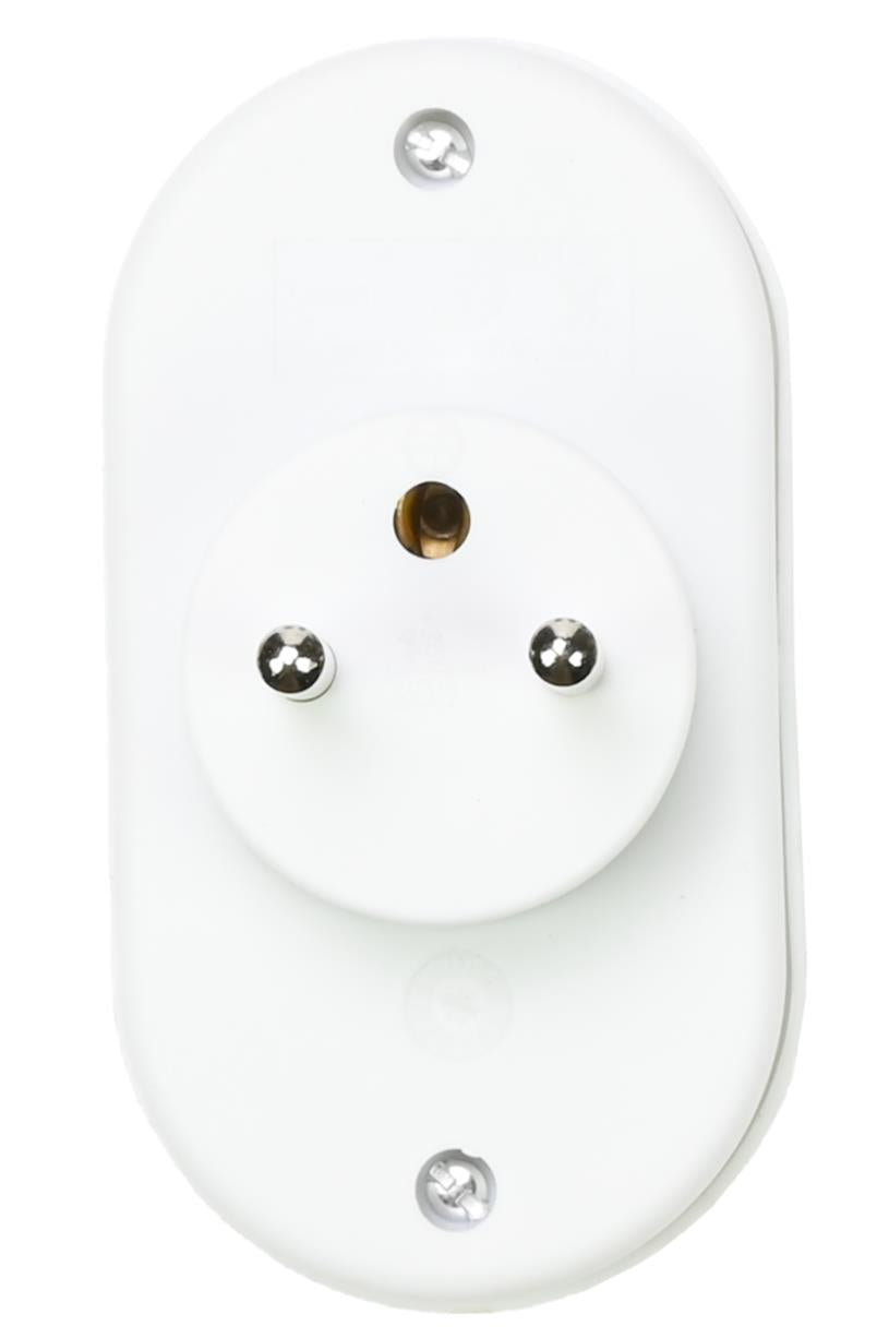 Steckdosenapapter A-Pin 2-fach weiss