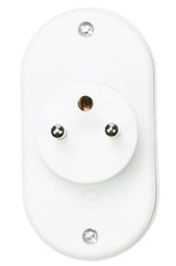 Steckdosenapapter A-Pin 2-fach weiss